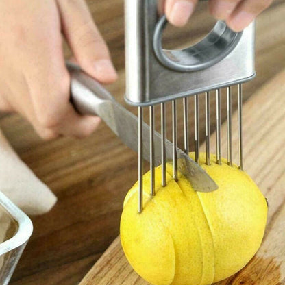 Stainless Steel Onion Holder & Tomato Cutter