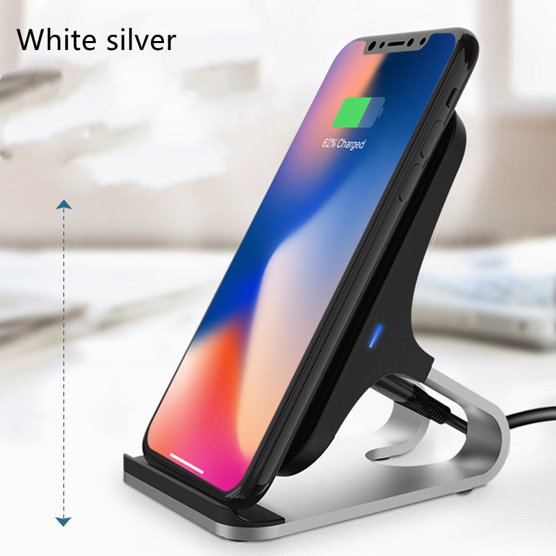 Aluminum Alloy 15W Qi Fast Charging Wireless Charger & Phone Holder