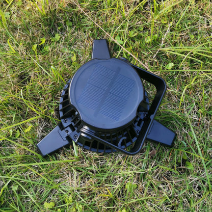 Solar Camping Light & Foldable Fan with USB Rechargeable Battery