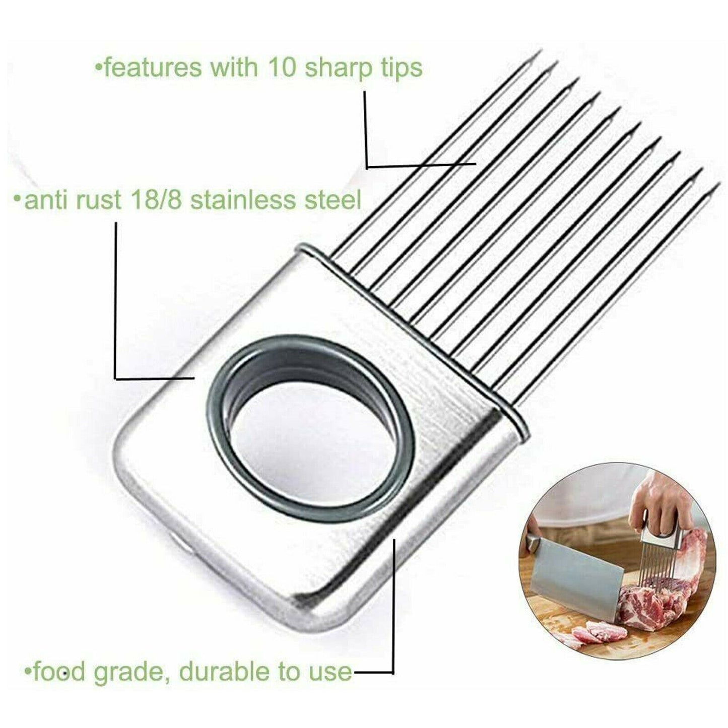 Stainless Steel Onion Holder & Tomato Cutter