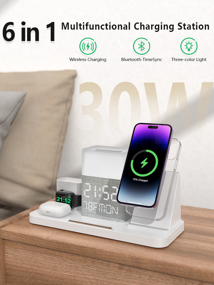 6-in-1 Wireless Charging Set with Touch Night Light