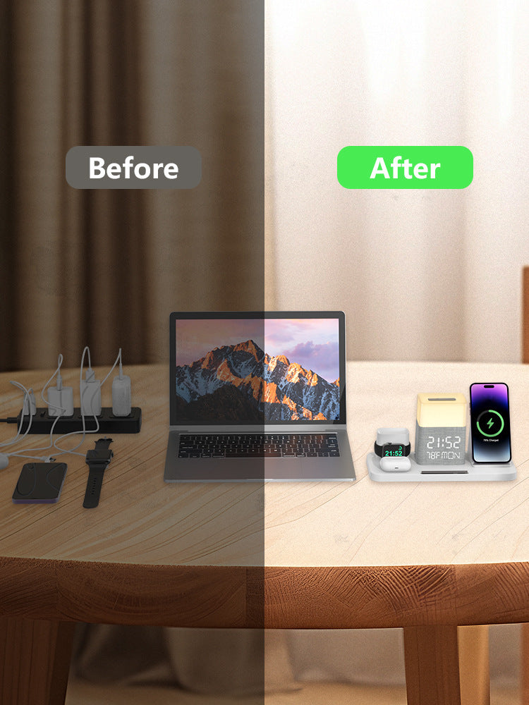 6-in-1 Wireless Charging Set with Touch Night Light