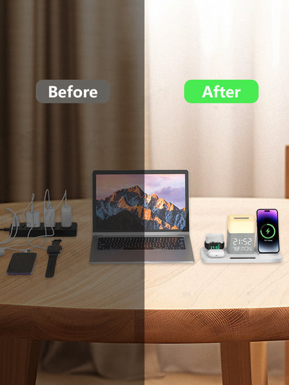 6-in-1 Wireless Charging Set with Touch Night Light