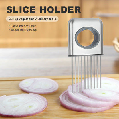 Stainless Steel Onion Holder & Tomato Cutter