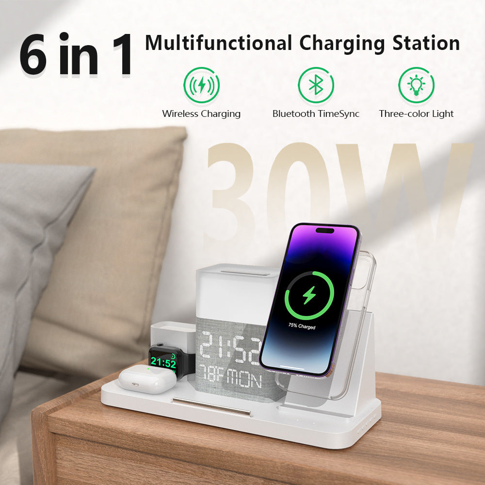 6-in-1 Wireless Charging Set with Touch Night Light