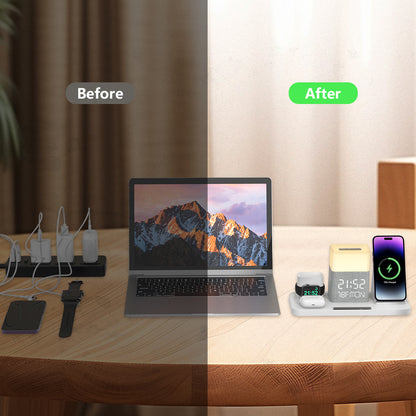 6-in-1 Wireless Charging Set with Touch Night Light